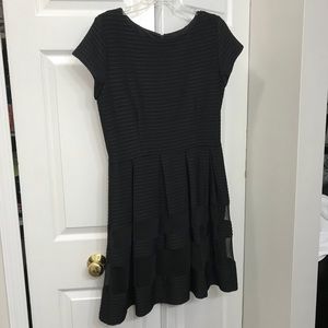 Taylor Pleated Fit & Flare Dress